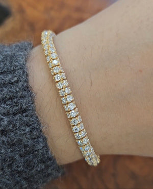 14.06 CT Lab 7 inches Yellow Diamond Bracelet