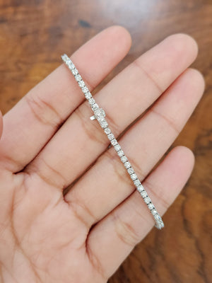 2.31 CT Lab 7 Inches Tennis Bracelet
