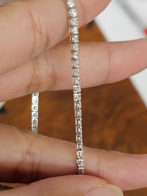 3 ct Lab 7.25 inches Tennis Bracelet