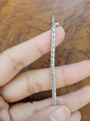 6.80 ct Lab 7 Inches Tennis Bracelet