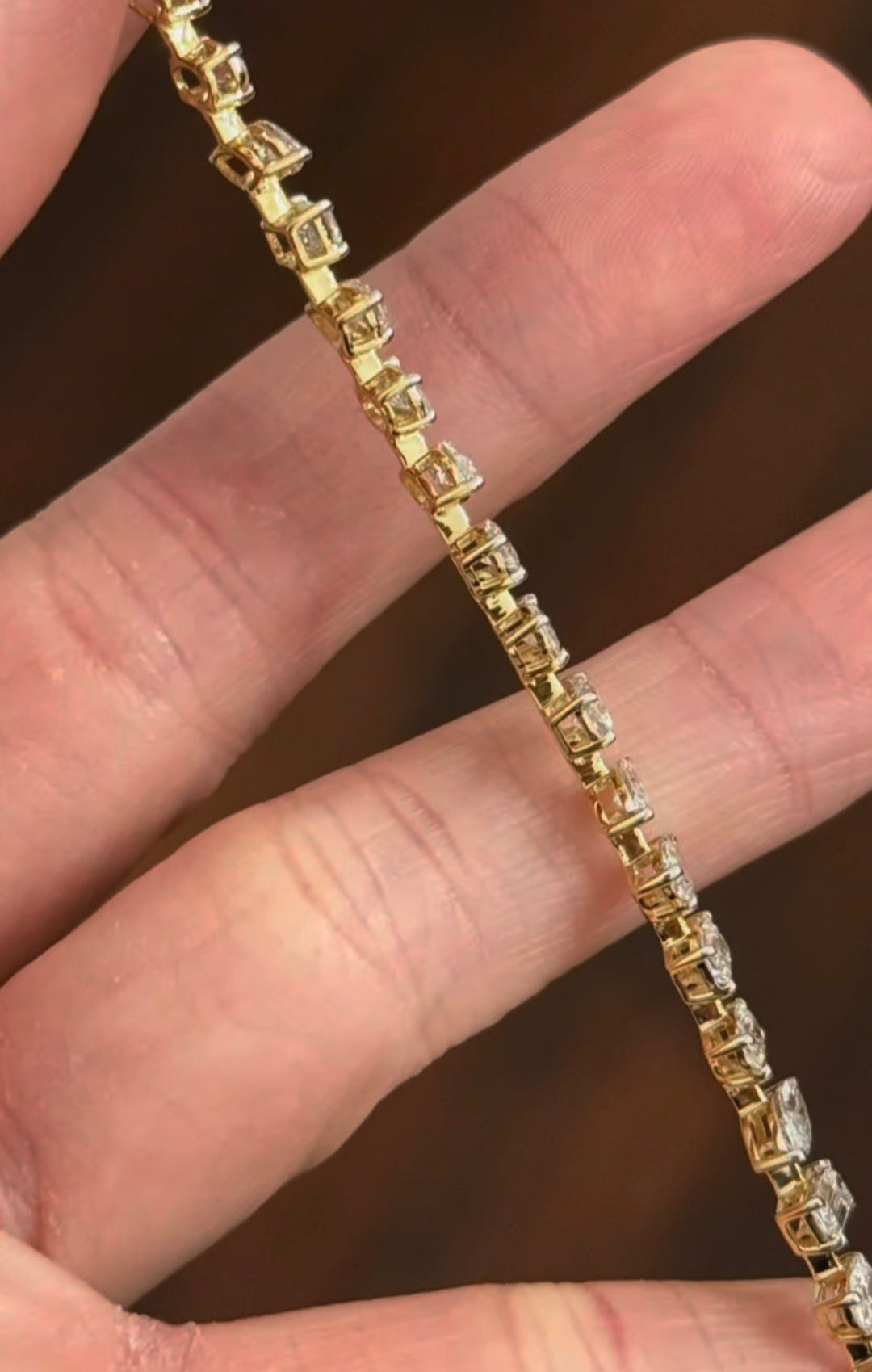 5.81ct Multi Shaped Lab Diamond Tennis Bracelet