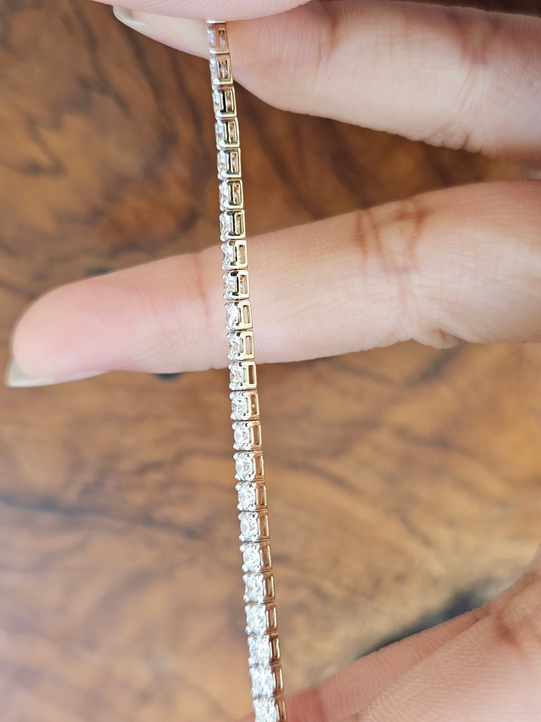 5 CT Lab 7 Inches Yellow Tennis Bracelet