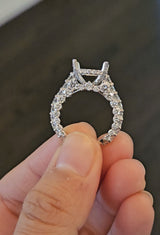 18k white gold engagement ring