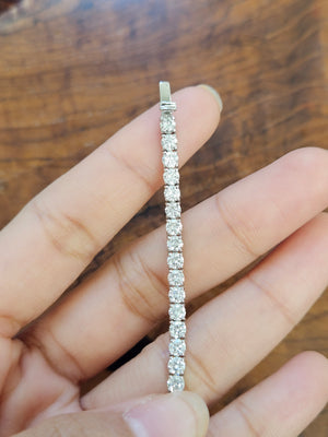 6.76 CT Lab 7 inches Tennis Bracelet