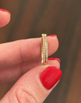 Rose Gold & Black Enamel 0.28ct Lab Diamond Ring