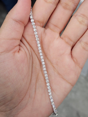 4.11 ct Lab 7 inches Tennis Bracelet