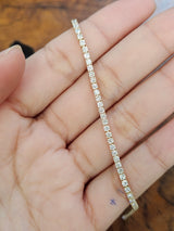 2.57 CT Lab Yellow Tennis Bracelet