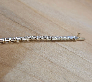 5 ct Lab 7 Inches Yellow Tennis Bracelet