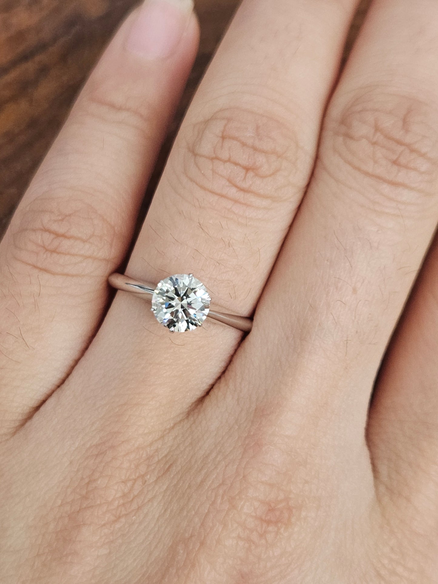 18k 1.02 CT Lab Soilataire Ring