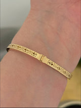 Yellow Gold Nail Bracelet