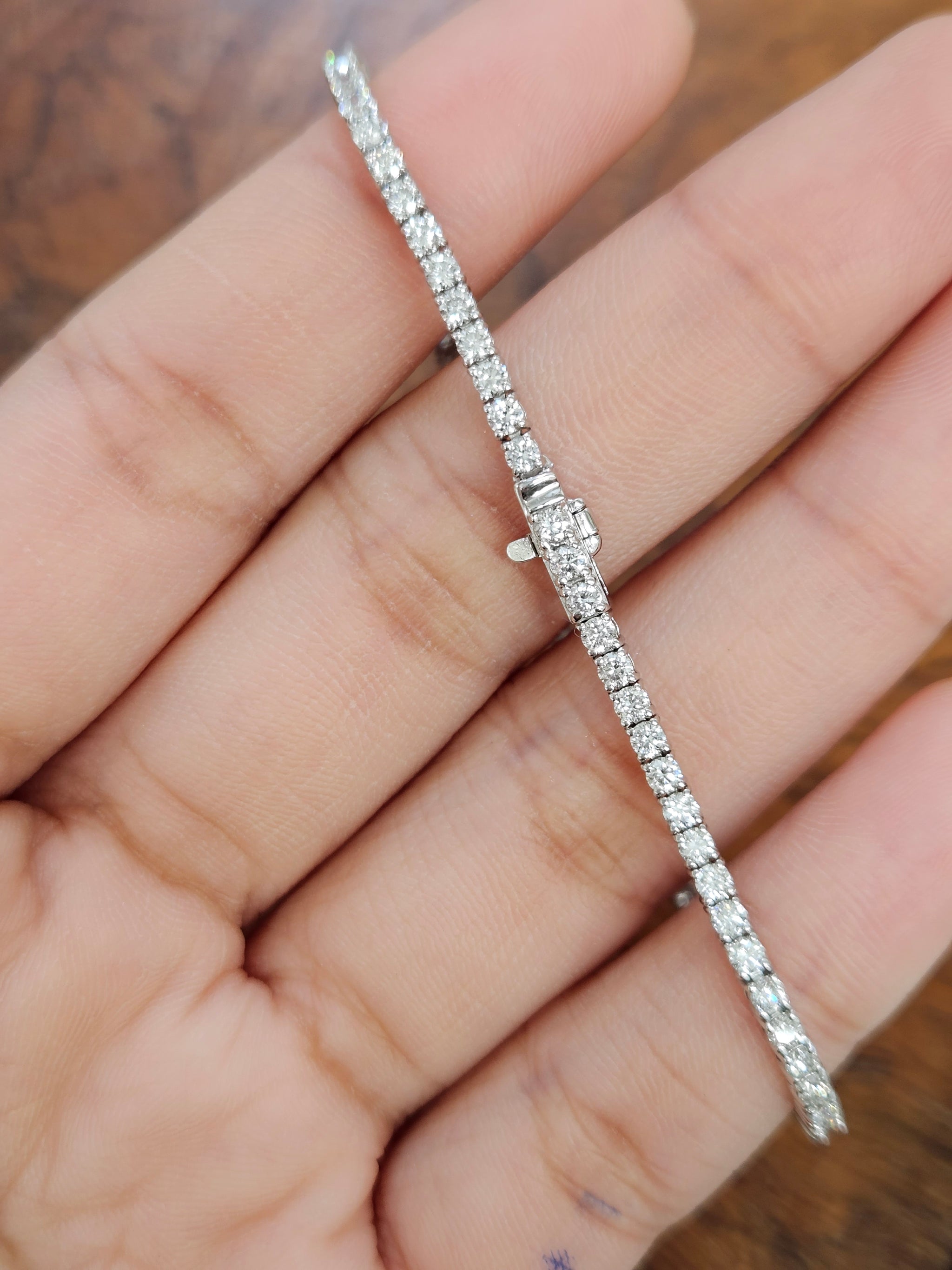 2.53 ct Lab 7 Inches Tennis Bracelet