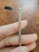 3.34 ct Lab 7 Inches Tennis Bracelet
