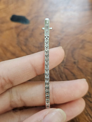 3.34 ct Lab 7 Inches Tennis Bracelet