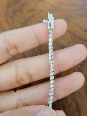 2.97 ct lab 7 inches Tennis Bracelet