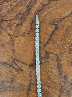 3.98 ct Lab 5.75 inches Tennis Bracelet