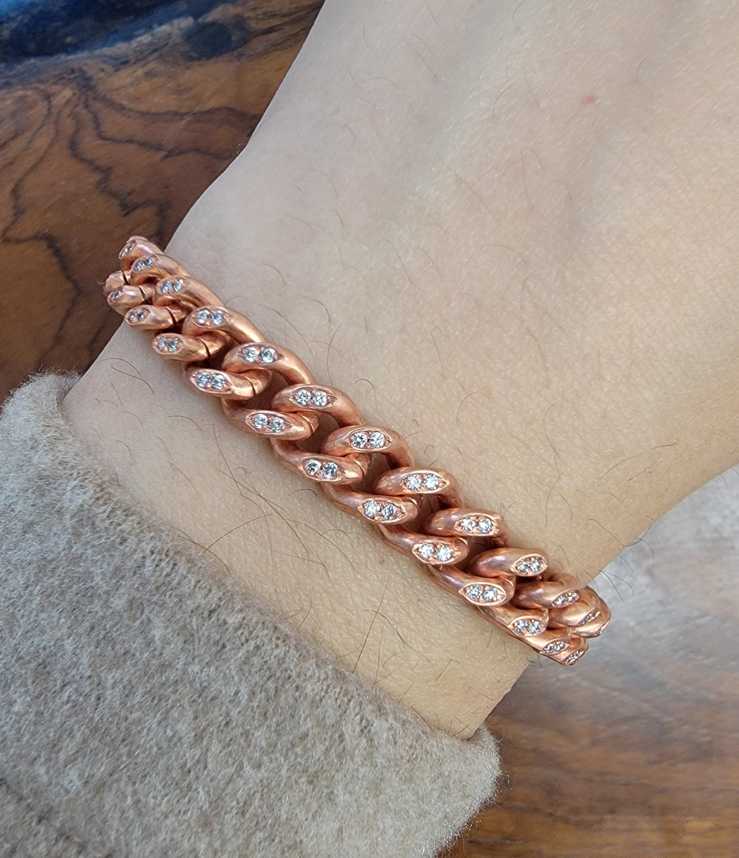 1 CT  8 INCHES Copper Cubin Chain