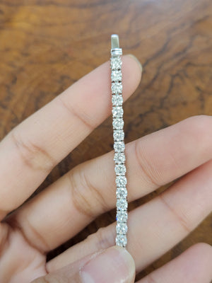 6.80 ct Lab 7 Inches Tennis Bracelet