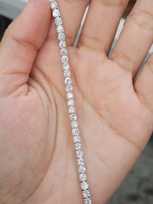 6.6 CT Lab 6.5 Inches Tennis Bracelet
