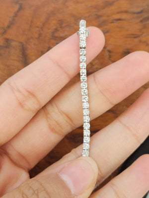 4.16 CT Lab 7 Inches Tennis Bracelet