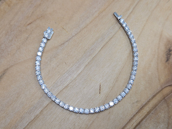 10 cttw Lab 7.25 inches Tennis Bracelet