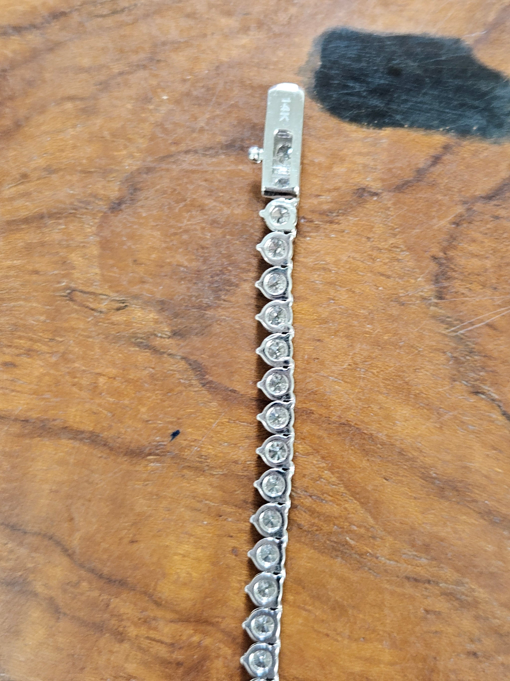 14.5 cttw Lab 17 Inches 3 Prongs Tennis Necklace