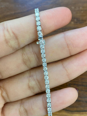 3.62 ct LAB 6.5 INCHES TENNIS BRACELET