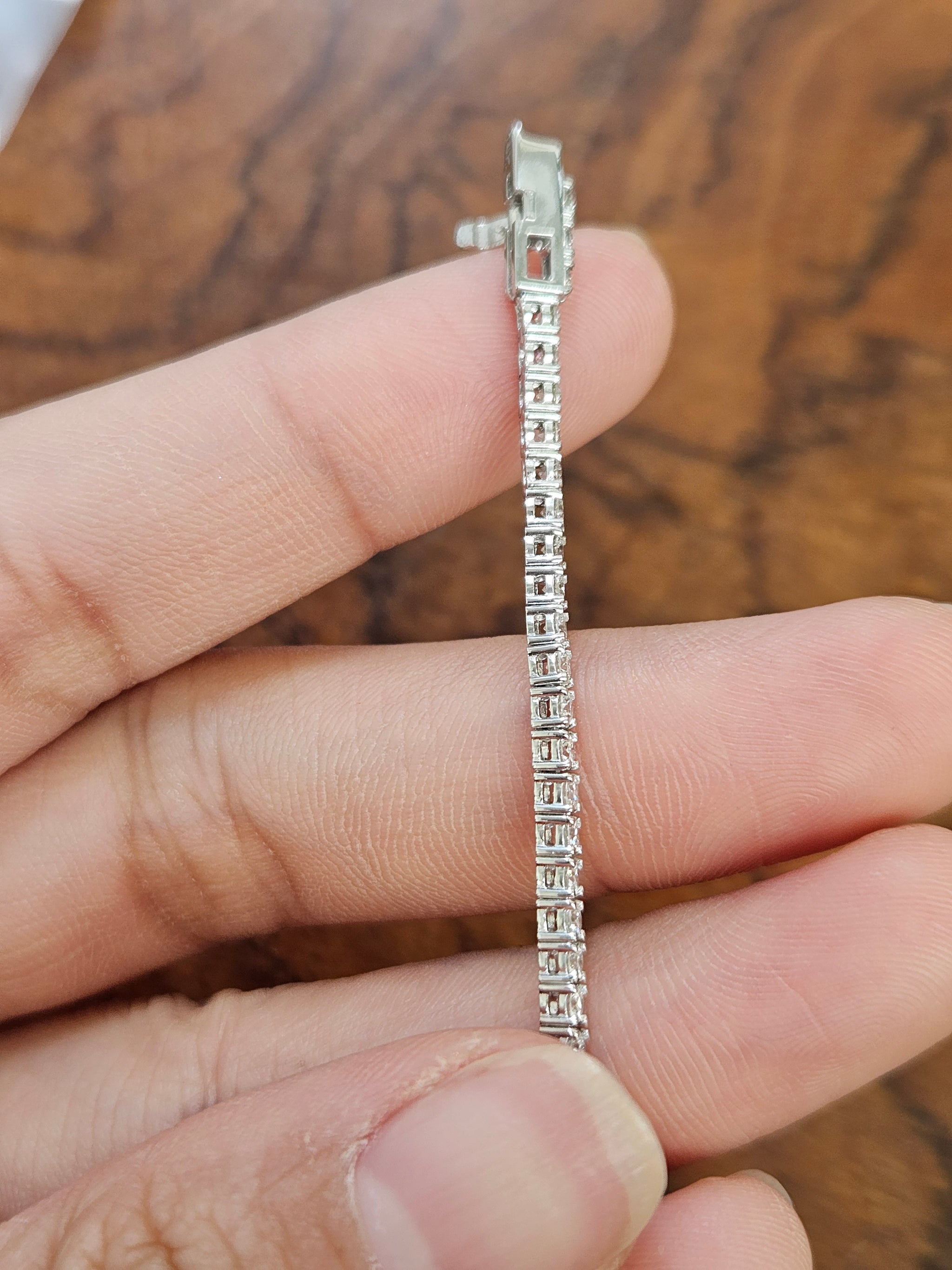 2.53 ct Lab 7 Inches Tennis Bracelet