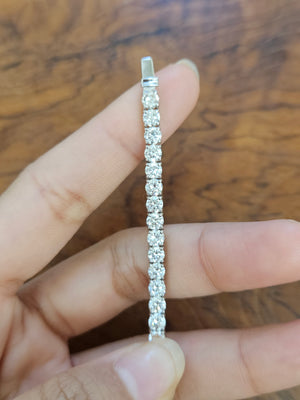 9.08 ct Lab 6.5 inches Tennis Bracelet