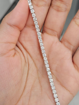 4.92 CT Lab 6.5 Inches Tennis Bracelet