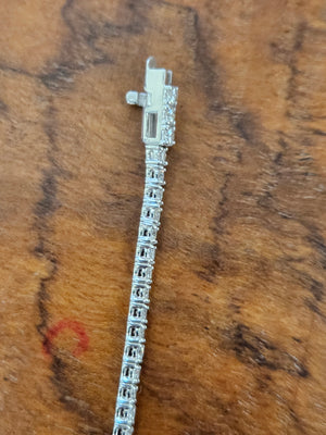 3.15 CT Lab 7 Inches Tennis Bracelet