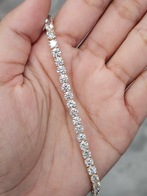 12.89 CT Lab 7 inches Yellow Tennis Bracelet
