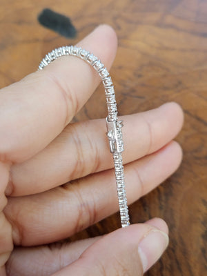 2.97 ct lab 7 inches Tennis Bracelet