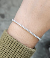 2.53 ct Lab 7 Inches Tennis Bracelet