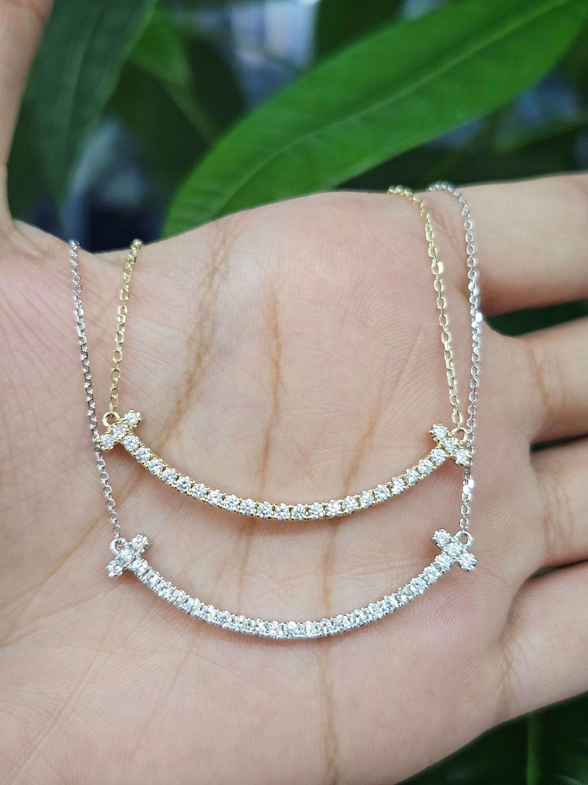14K Gold Lab Diamond Necklace