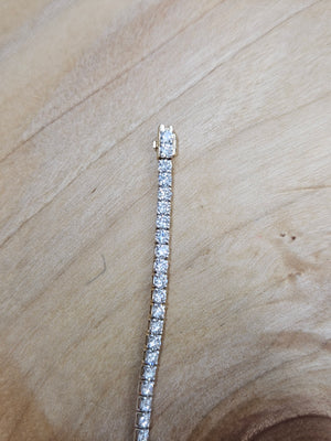 5 ct Lab 7 Inches Yellow Tennis Bracelet