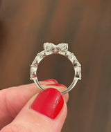 White Gold 0.92ct Pear & Marquise Lab Diamond Ring