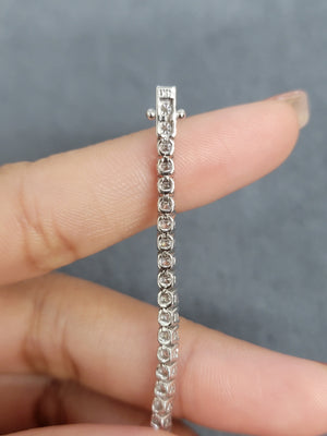 4.60 CT Lab 6.75 inches Tennis Bracelet