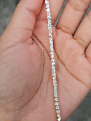5 CT Lab 7 inches Yellow Tennis Bracelet