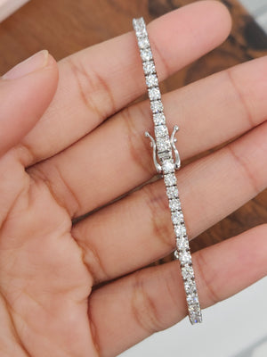 4.4 CT Lab 7 Inches Tennis Bracelet
