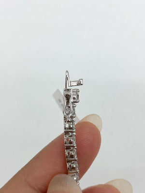 5.76 CT LAB 3 PRONGS TENNIS BRACELET