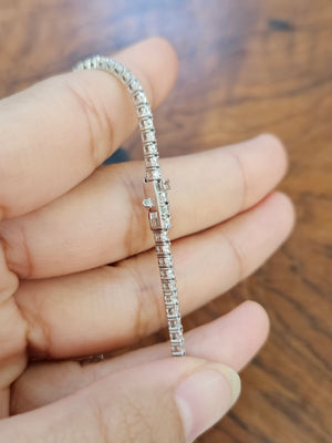 2.38 CT Lab 6.5 inches Tennis Bracelet