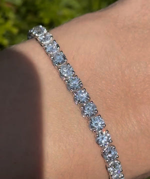 *Resize to 6.5 inches * 12.22 CT Lab Tennis Bracelet