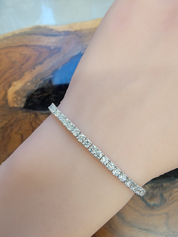 5.73 CT Lab 7.25 inches Tennis Bracelet