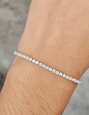 3.15 CT Lab 7 Inches Tennis Bracelet