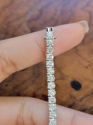 7.11 CT Lab 7 inches Tennis Bracelet