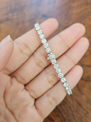 9.08 ct Lab 6.5 inches Tennis Bracelet