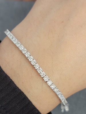 4.60 CT Lab 6.75 inches Tennis Bracelet