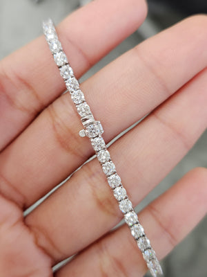 6.02 ct Lab 7 inches Tennis Bracelet