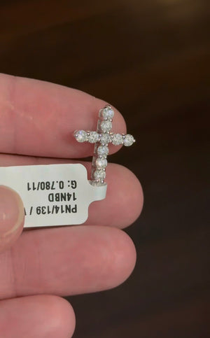 0.78 ct Lab Diamond Cross Pendant
