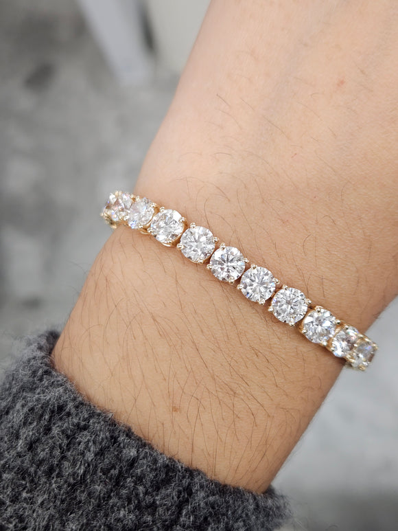 21.34 CT Lab Yellow Tennis Bracelet